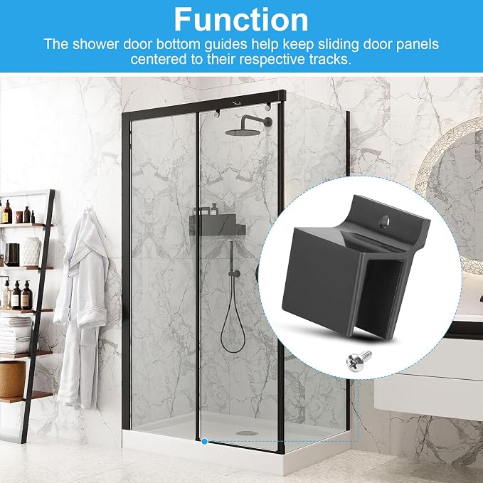 M6209 Sliding Shower Door Bottom Track, 1/2-inch Channel, Suitable - Image 3