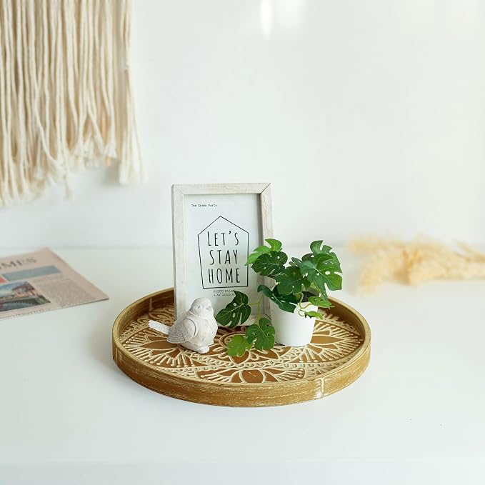 Hanobe 2Pcs Round Decorative Trays - Image 9