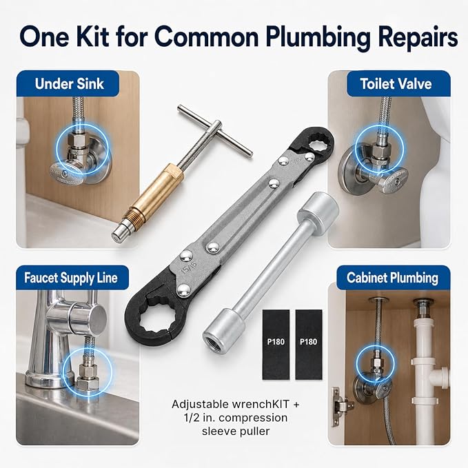 HOLDLY Angle Stop Wrench Kit - Image 7