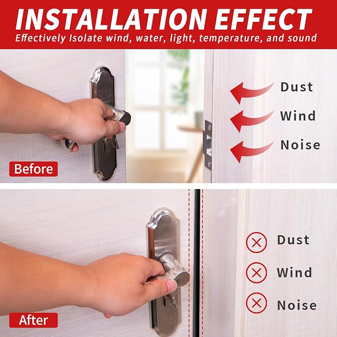 20 Feet Rubber Door Weather Stripping Door Seal Large Gap, Self-Adhesive Extra - Image 2