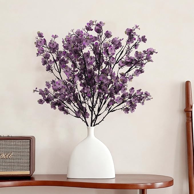 10 Pcs Fake Flowers, Babys Breath Artificial Flowers, Lavender Purple | Real - Image 4