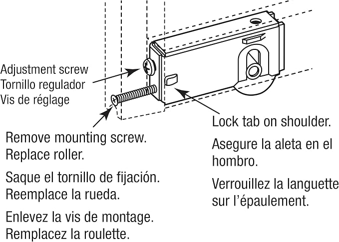 Prime-Line D 1822 Steel Sliding Door Roller Assembly - Image 3