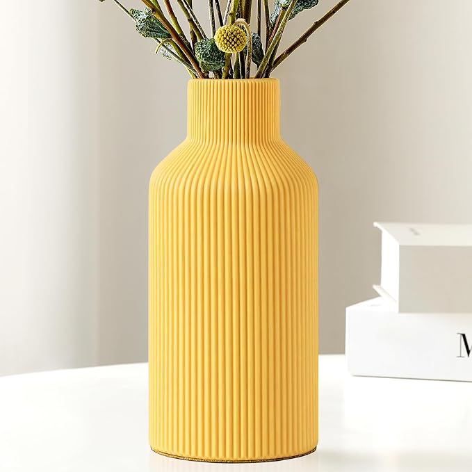 Mfacoy Ceramic Flower Vase, Minimalist Decor, Modern Home Decorative Vase by Mfacoyisalifestylebrand