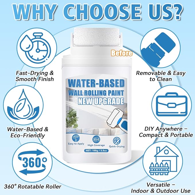 White Paint for Wall, All-in-One Repair Kit - Image 2