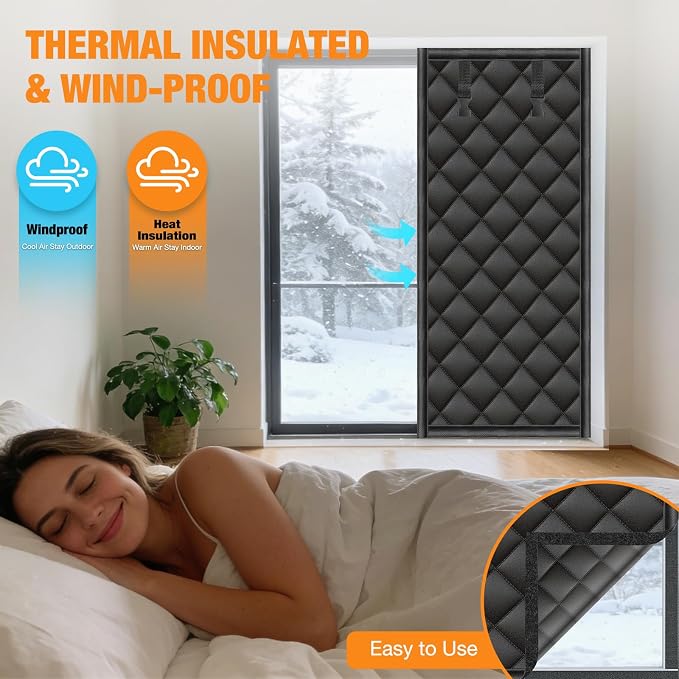 FONUNO Window Insulation for Winter Thermal Window Cover - Image 5