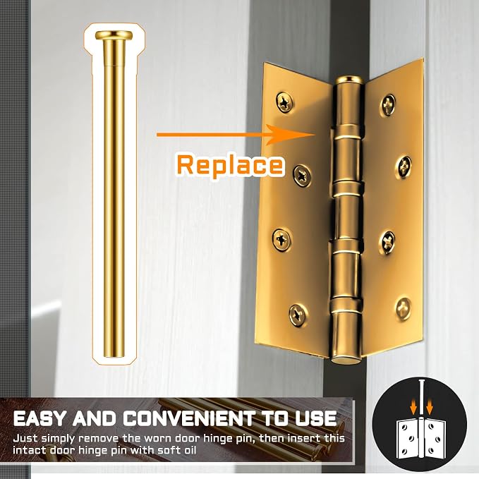Ferraycle 6 Pack Hinge Pins for Doors 3.5 Inches Hinge Pin Oil Rubbed Bronze - Image 5