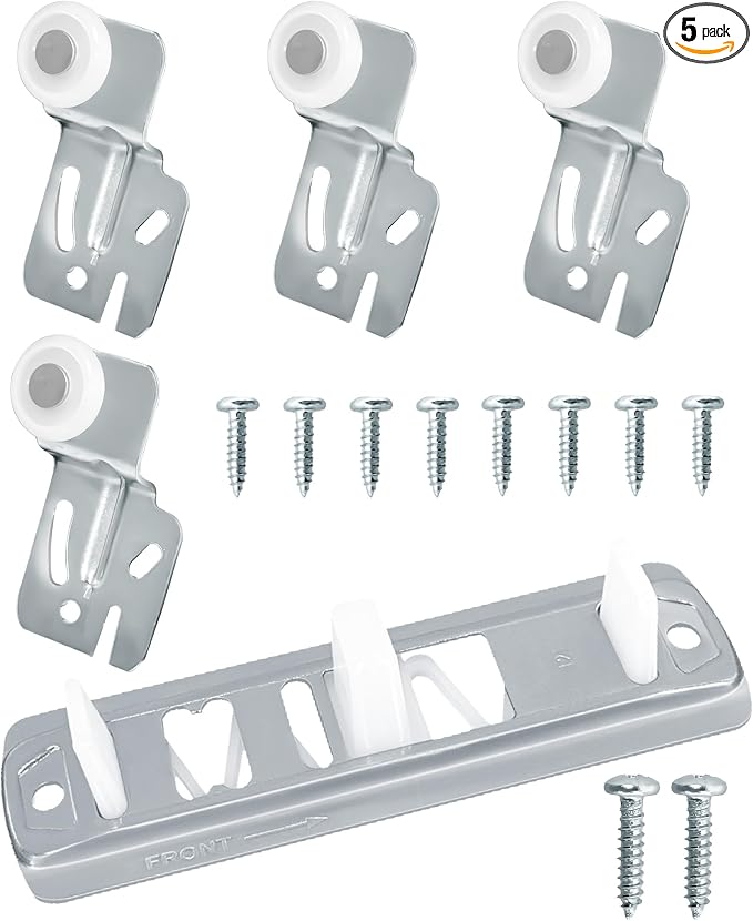 5 Pcs Sliding Closet Door Roller Kit, Closet Wheel by IWIWE