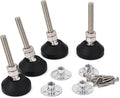 M8 x 1.25 Adjustable Leveling Feet, 4 Pack, 20° Swivel Base | Nylon furniture by Unknown
