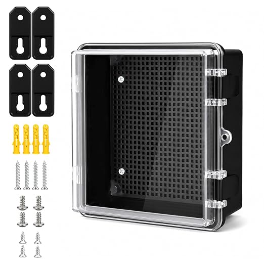 Junction Box IP67 Waterproof Electrical Box ABS Plastic Hinged Shell by LeMotech
