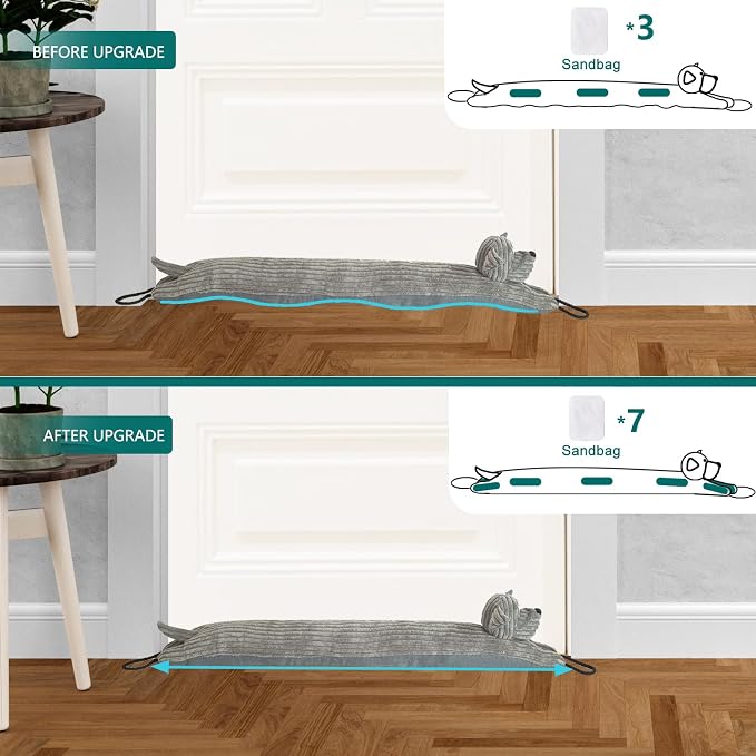 Under Door Draft Stopper Decorative Wind Stopper 32 inch - Image 4