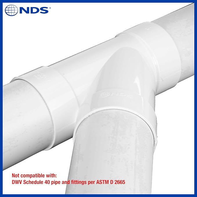 NDS 4P08 PVC S&D 45° Wye, for Hub X Hub X Hub Solvent-Weld Connections - Image 9