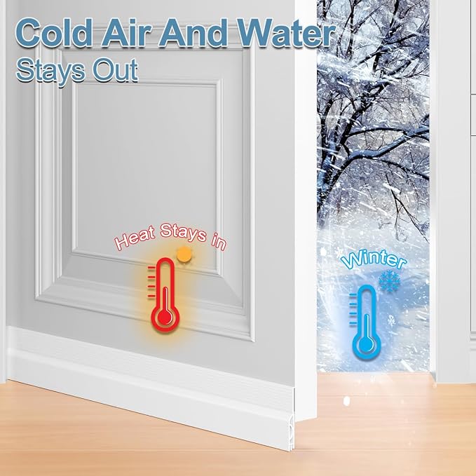 5 Pack Door Draft Stopper, Door Sweep - Image 4