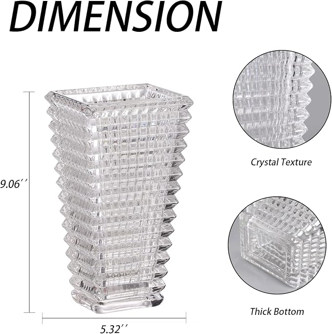 MCMCNCUIU Crystal Vase, Large Crystal Vases - Image 6