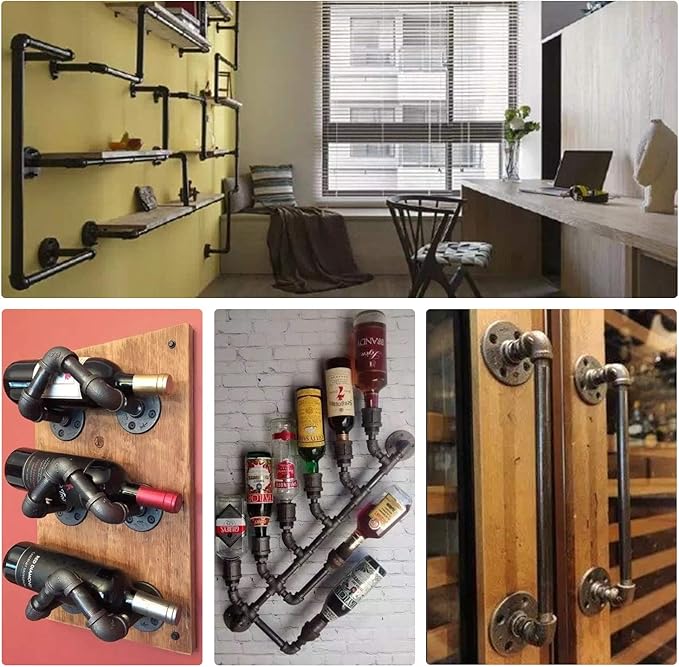 3/4" Black Threaded Elbow, 40 Pack Metal Pipe Fittings - Image 6