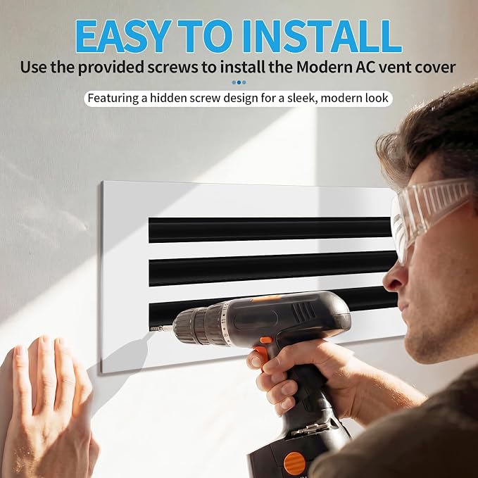 20x6 Modern AC Vent Cover, Decorative Air Vent Register Grille - Image 4