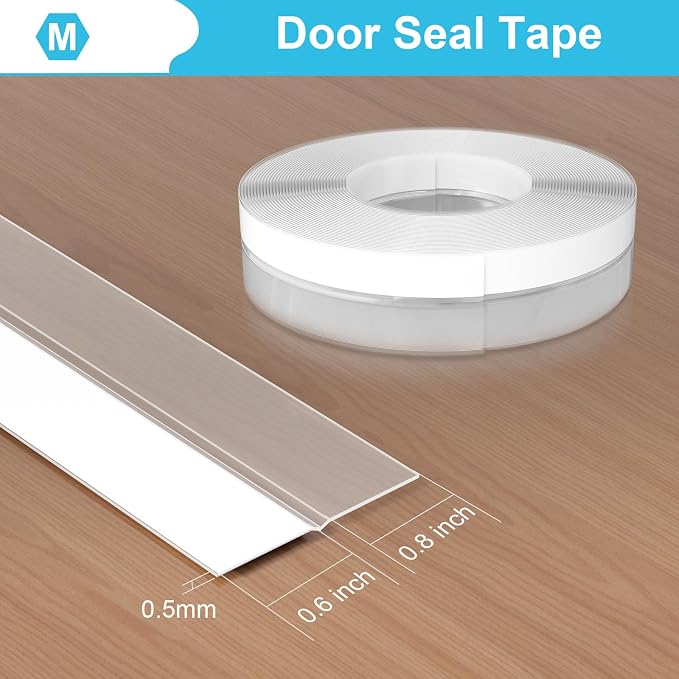 Weather Stripping Door Seal, 40 Ft Shower Door Seal, 35mm | Flexible door sweep - Image 3