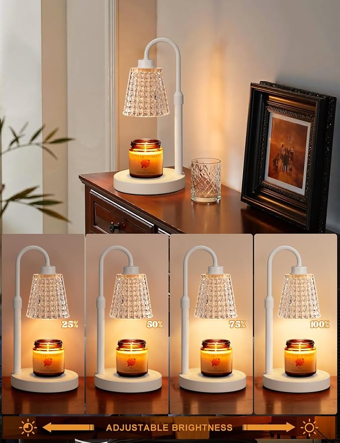 Innqoo White Crystal Candle Warmer Lamp - Image 2