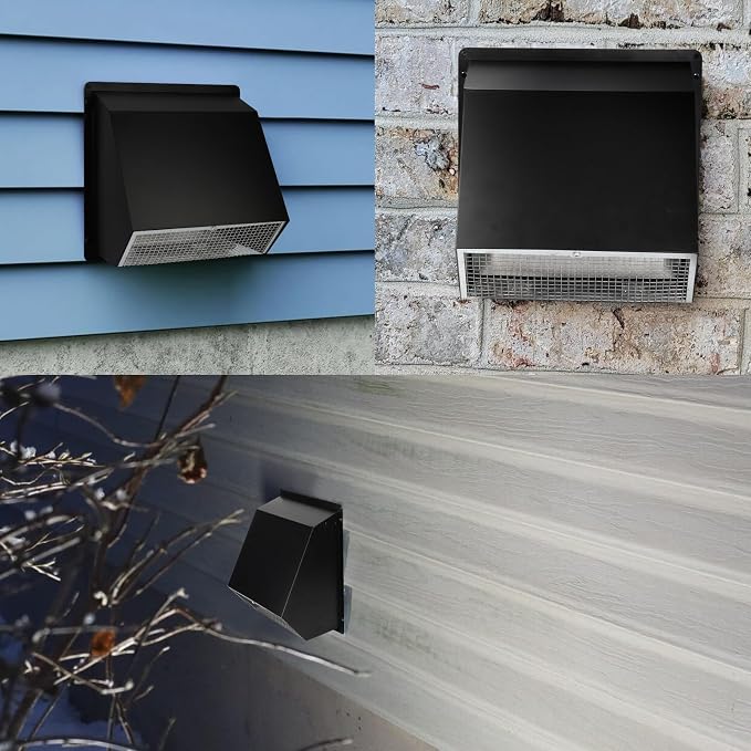 4Inch Dryer Vent Cover Outside, Hooded Wall Vent - Image 8