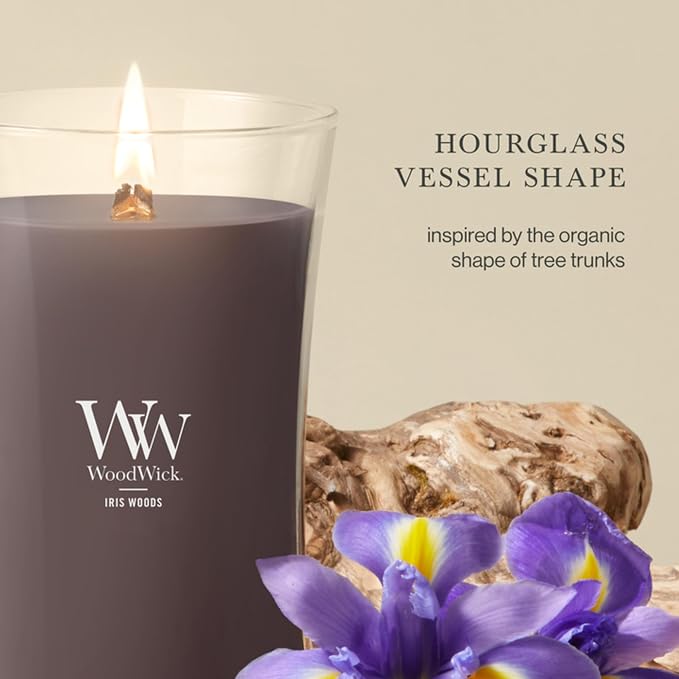 Woodwick Iris Woods Large Hourglass Candle - Image 4