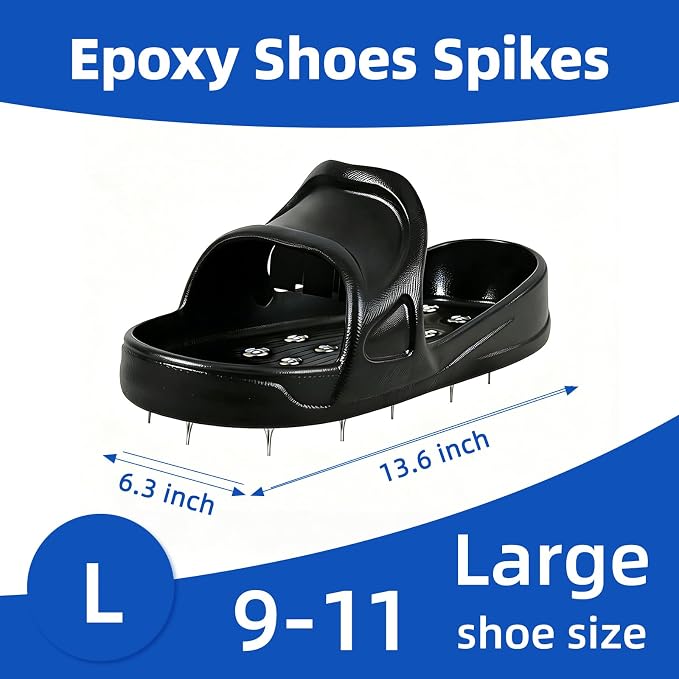 Epoxy Shoes Spike Shoes for Epoxy Flooring Coating, Slip-on Design, 16 Durable - Image 4