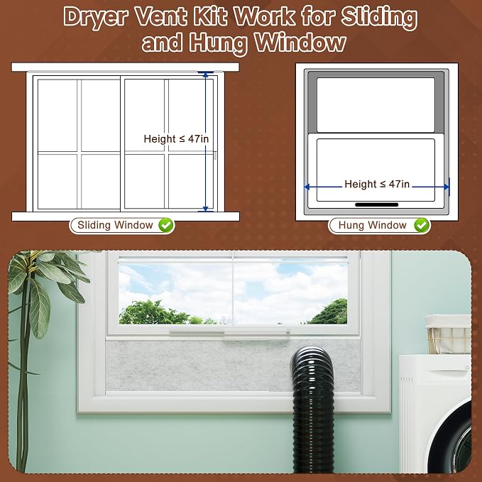 BJADE'S Dryer Vent Window Kit - Image 5