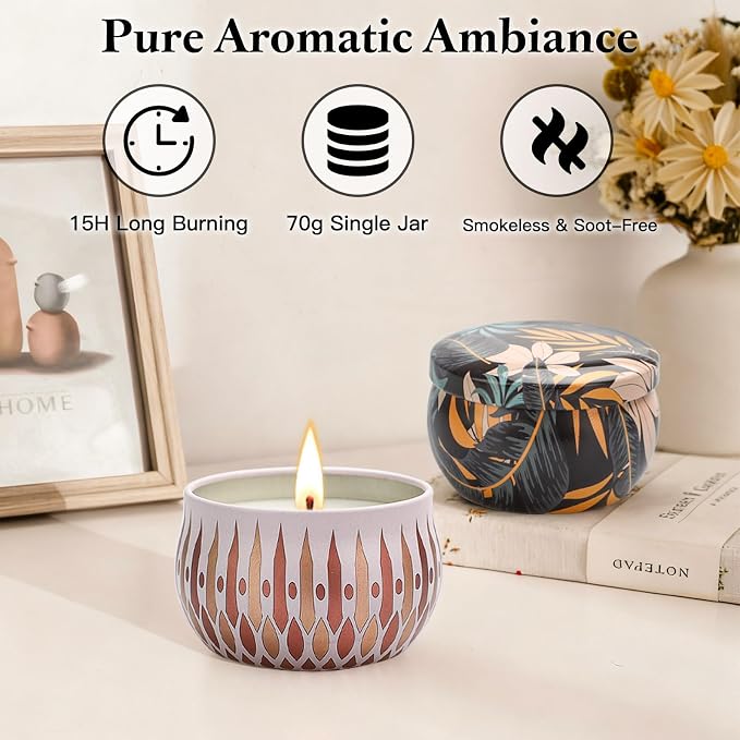 Scented Candles Gifts Set, 24 Pack Soy Wax Aromatherapy Candles | Home - Image 6