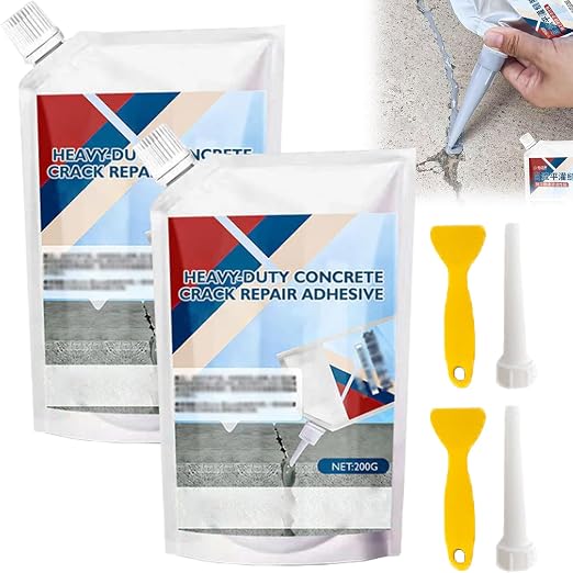 Heavy-Duty Concrete Crack Repair Adhesive, Self Leveling Concrete Crack Filler by Hixako