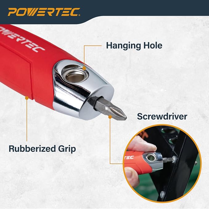 POWERTEC 72483 Drywall Hand Tool Kit – 4” & 6” Stainless Steel Joint Knives - Image 7