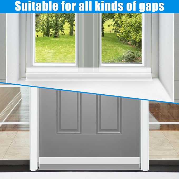 Draft Seal Tape for Doors and Windows 3 in x 10 Ft Silicone Weather Stripping - Image 6