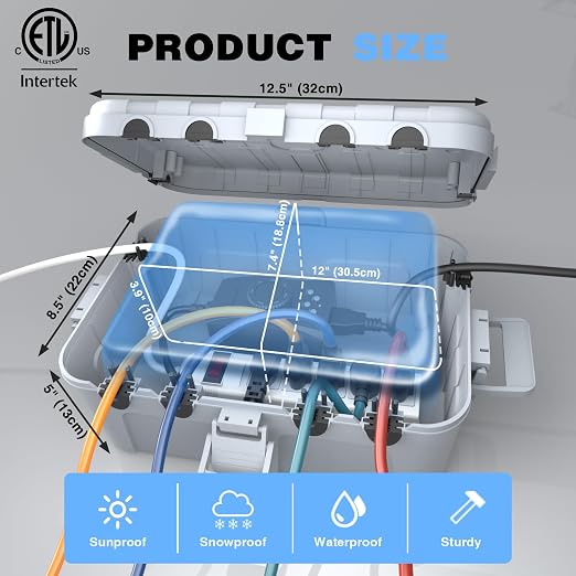 Large Outdoor Electrical Box Waterproof, - Image 3