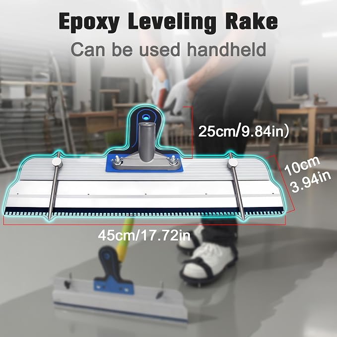 18-Inch Self-Leveling Cement Tool Kit, Upgraded Spike Roller Set - Image 5