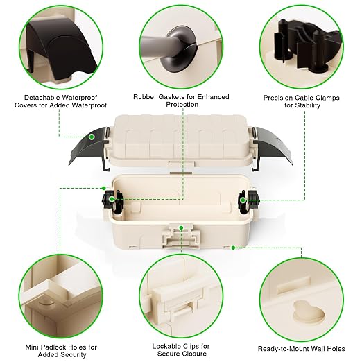 2 Pack IP55 Small Outdoor Electrical Box Waterproof - Image 6