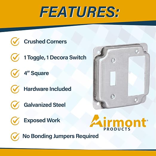 2-Gang Toggle and Rocker Electrical Box Cover - Image 3