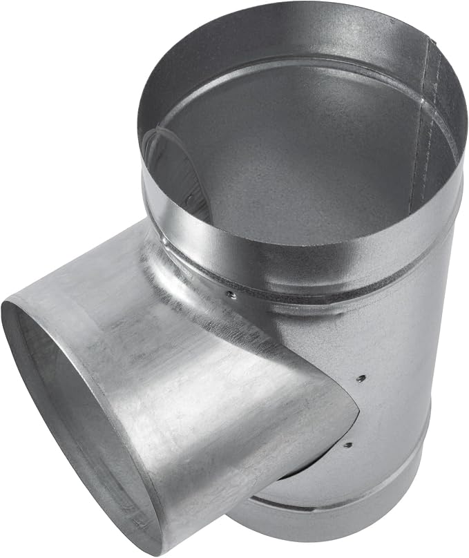90° Degree Ø6 x 6 x 6 Inch T Shape Duct Splitter - Image 8