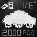 Tile Leveling System Clips 1/16 Inch 2000pcs Tile Leveling Spacer DIY Tiles by QXTXYZ