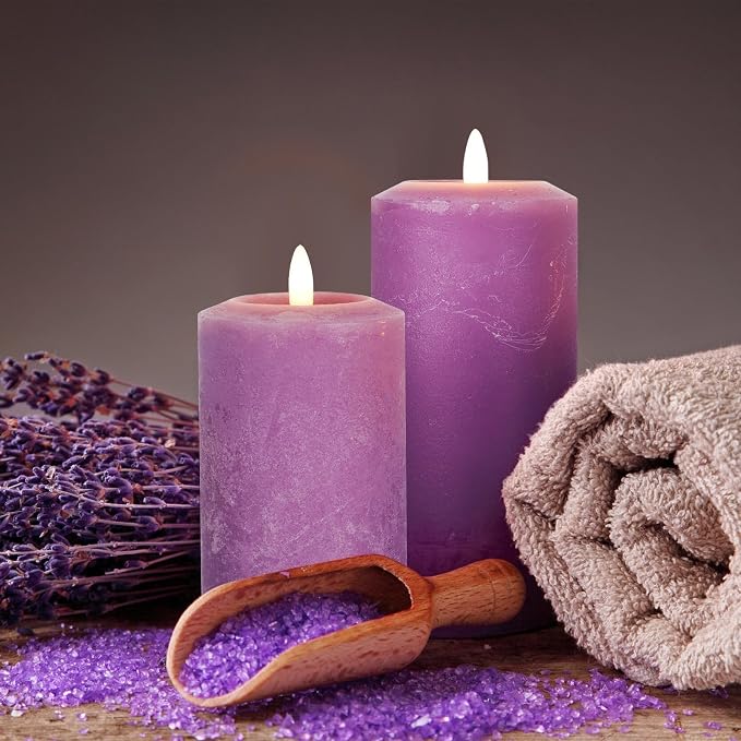 ANGELLOONG Purple Flameless Candles - Image 6