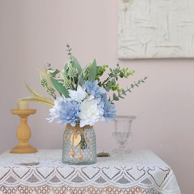 14.5" Artificial Dahlia Flowers - Image 7