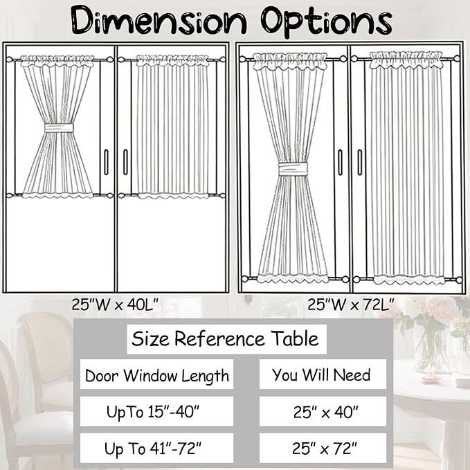 Sutuo Home Teal French Door Curtains - Image 7