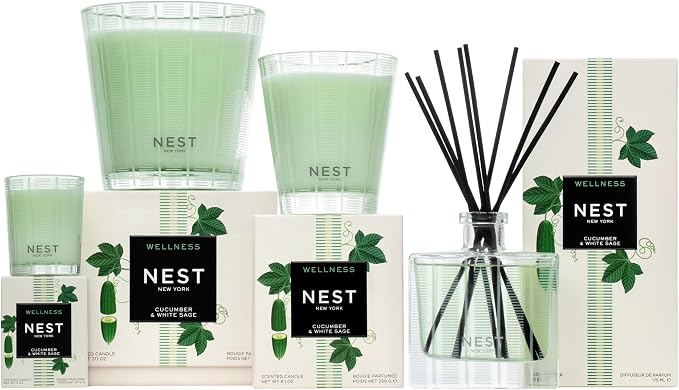 NEST New York Scented Classic Candle, Cucumber & White Sage - Image 5