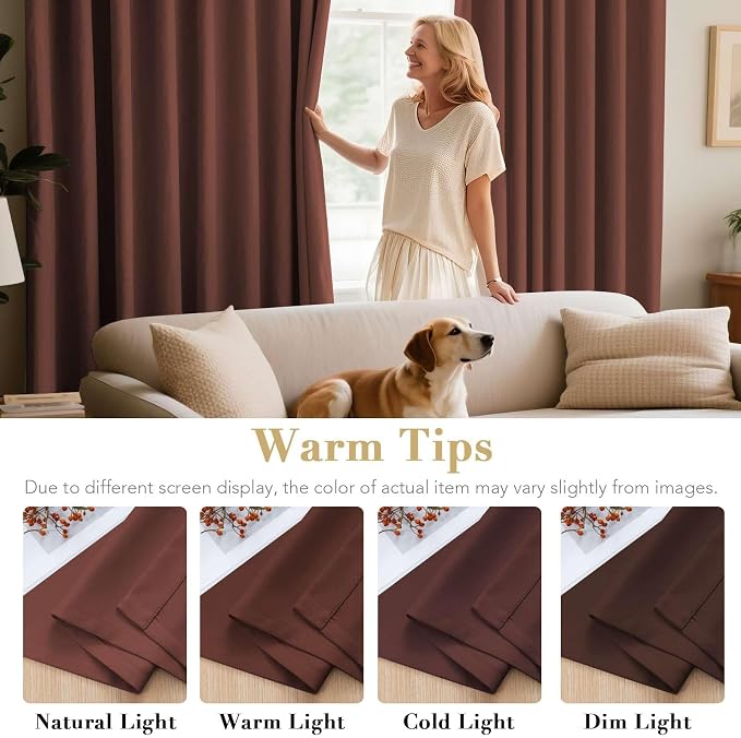 H.VERSAILTEX Blackout Curtains for Bedroom Thermal Insulated Room Darkening - Image 5