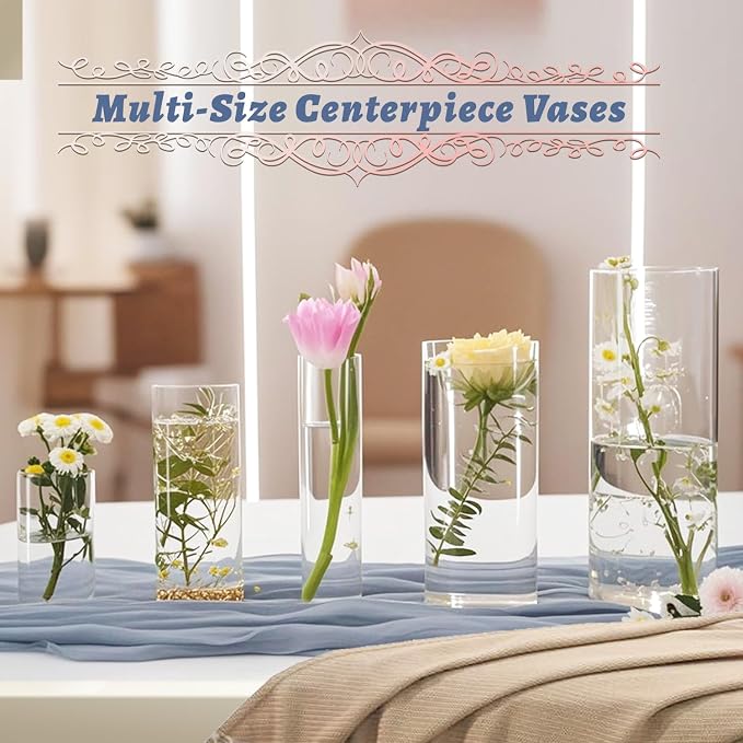 72pcs Glass Vase Cylinder Vases - Image 6