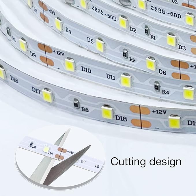 DAYBETTER White LED Strip Light, 20 ft Dimmable Bright Rope Lighting, 6500K 24V - Image 6