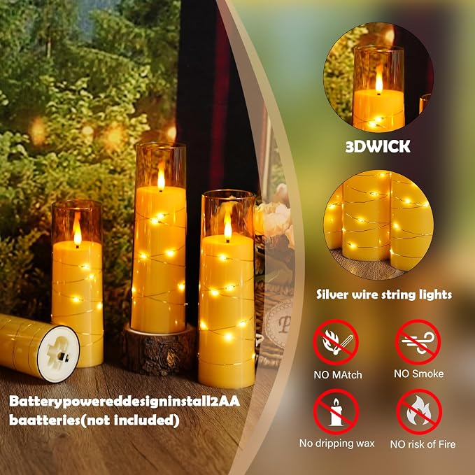 Sasigeiaa Flameless Candles - Image 4
