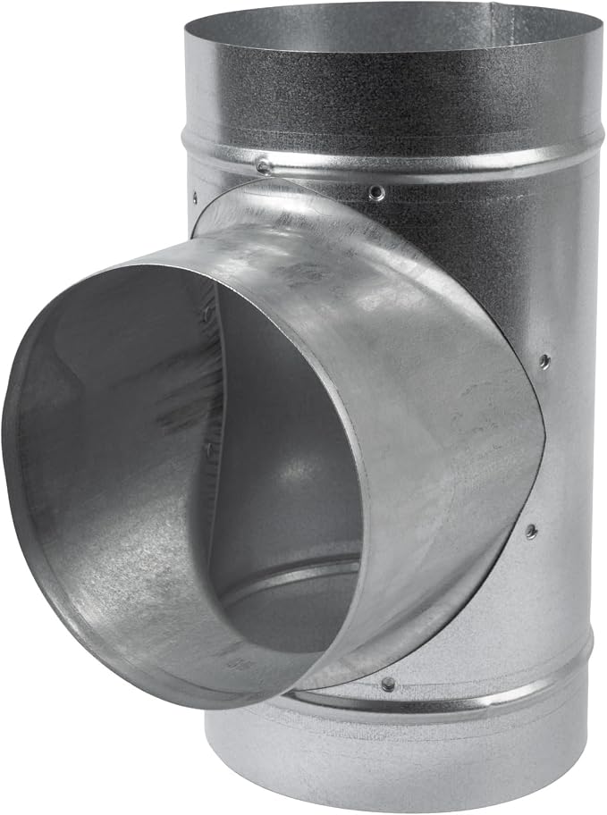 90° Degree Ø6 x 6 x 6 Inch T Shape Duct Splitter by HVACOV