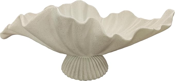 16" Large Decorative Bowl decor, Modern Home Decoration Scallop Bowl, Fashion by DecorativeBowl