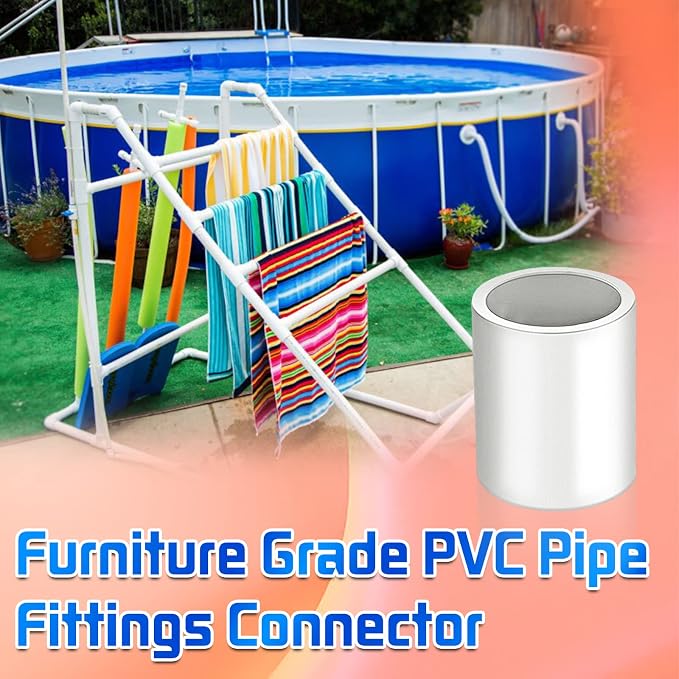 10Pcs White PVC Pipe Couplings - Image 7
