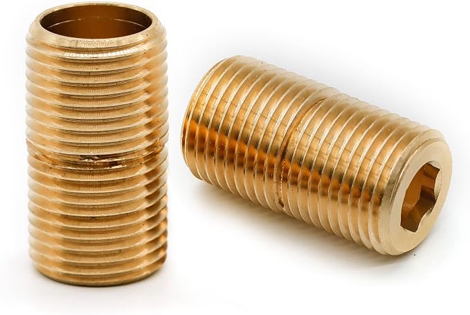 Brass Pipe Adapter Plumbing, G1/2" Male Thread to NPT1/2" Male Pipe Fitting - Image 7