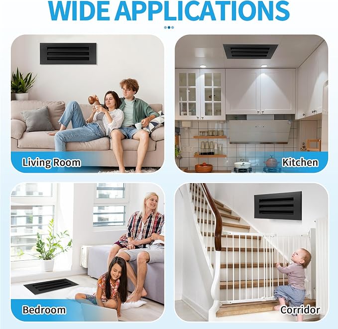 24x6 Modern AC Vent Cover, Decorative Air Vent Register Grille - Image 6