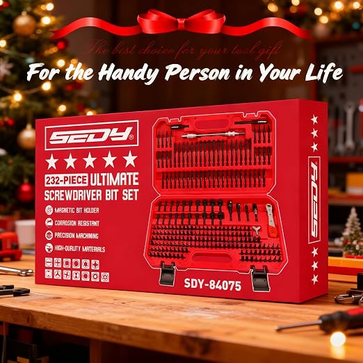 232-Piece Ultimate Screwdriver Bit Set, Cr-V Impact Driver Bit Set Includes - Image 8
