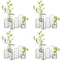 Hewory Modern Glass Bud Vase for Flower: 24PCS Blown Clear Small Vase Bulk | by Hewory